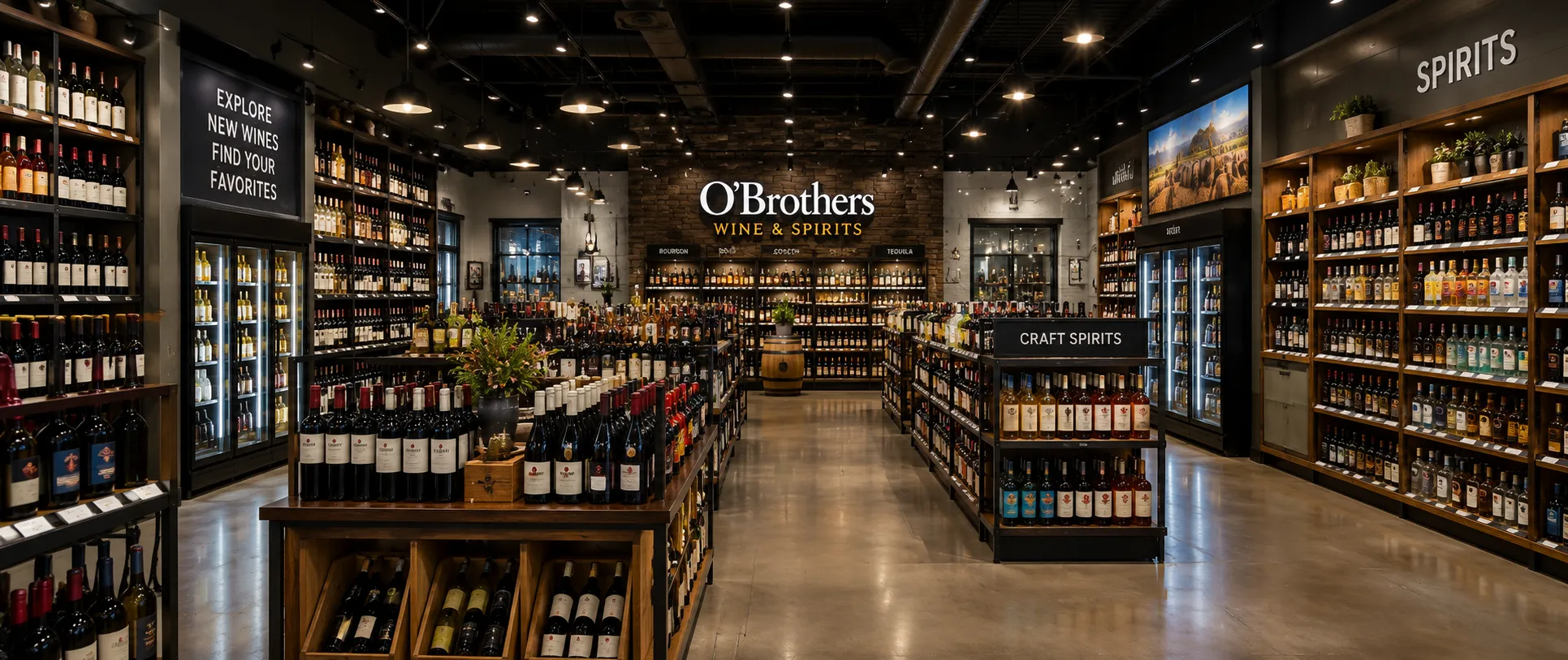 O'Brothers Wine & Spirits storefront