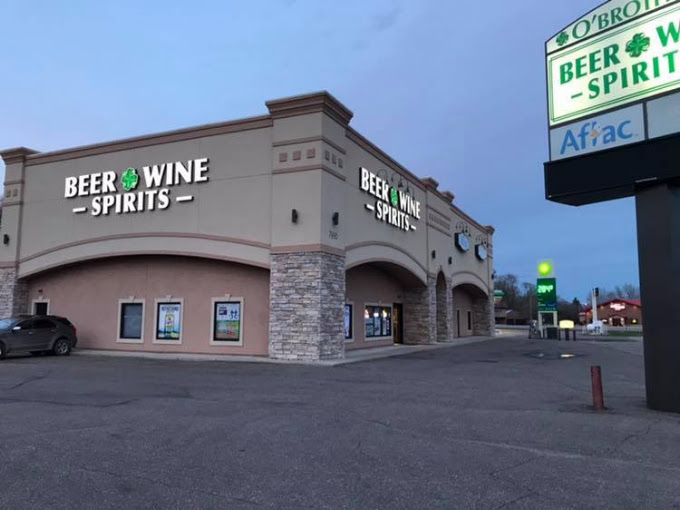 O'Brothers Wine & Spirits exterior in Clear Lake, Minnesota