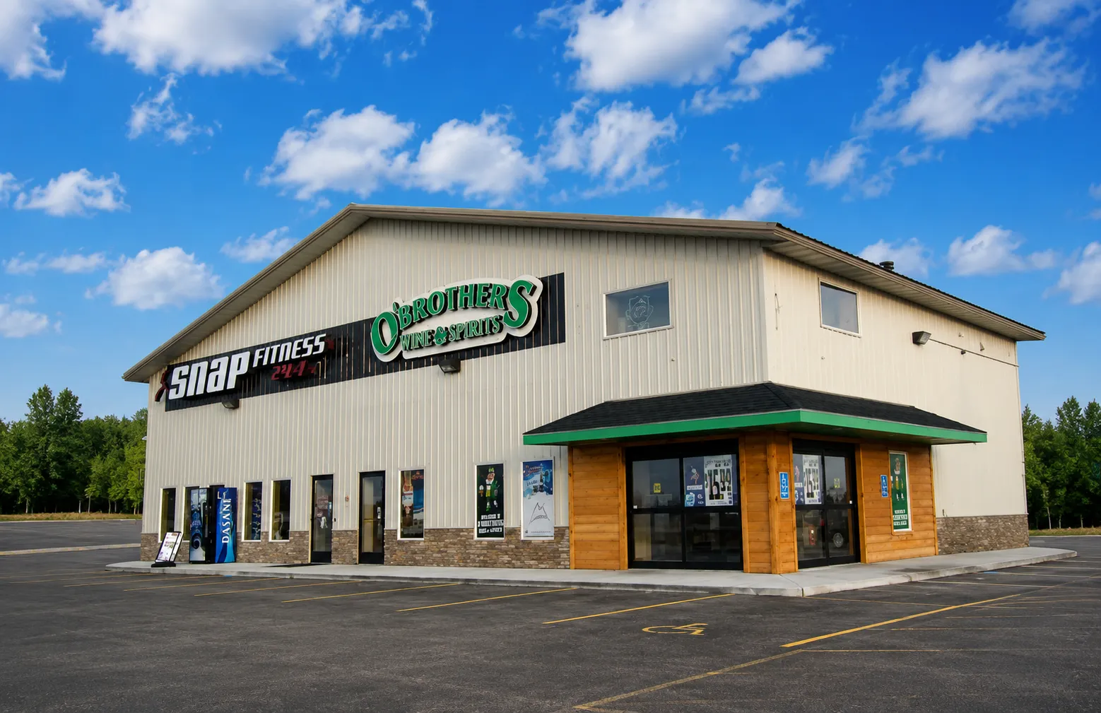 O'Brothers Wine & Spirits exterior in Montrose, Minnesota